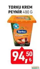 TORKU KREM PEYNİR 400 G fiyat ve kampanya bilgisi